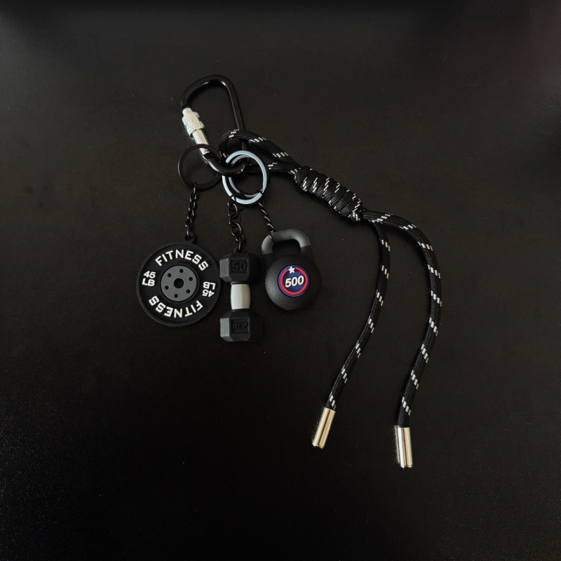 Hua Mo Kuprinės pakabukas ir raktų pakabukas, pūkuotas dekoratyvinis pakabukas, mišrios medžiagos, 2025 m. pavasaris, miesto paprastumas, raidės raštas