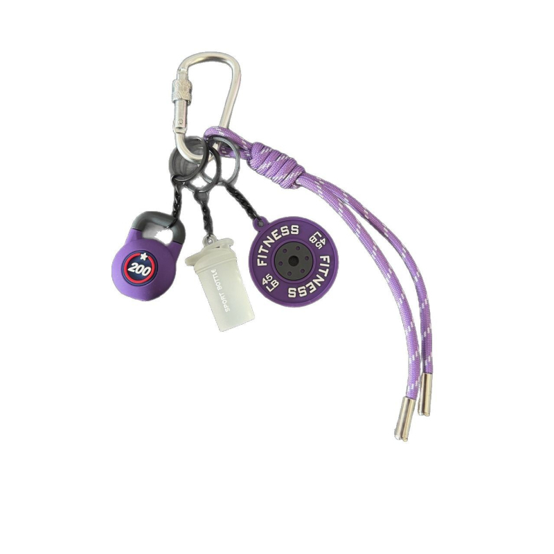 Hua Mo Kuprinės pakabukas ir raktų pakabukas, pūkuotas dekoratyvinis pakabukas, mišrios medžiagos, 2025 m. pavasaris, miesto paprastumas, raidės raštas