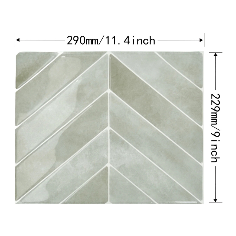 Autocolant decorativ autoadeziv pentru perete – imitatie plăci, vinil, impermeabil, rezistent la murdărie, design 3D, PU+PET, pentru bucătărie și baie