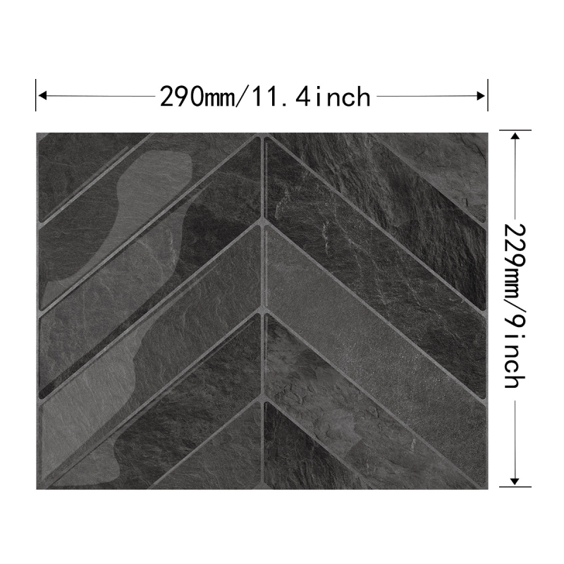 Autocolant decorativ autoadeziv pentru perete – imitatie plăci, vinil, impermeabil, rezistent la murdărie, design 3D, PU+PET, pentru bucătărie și baie