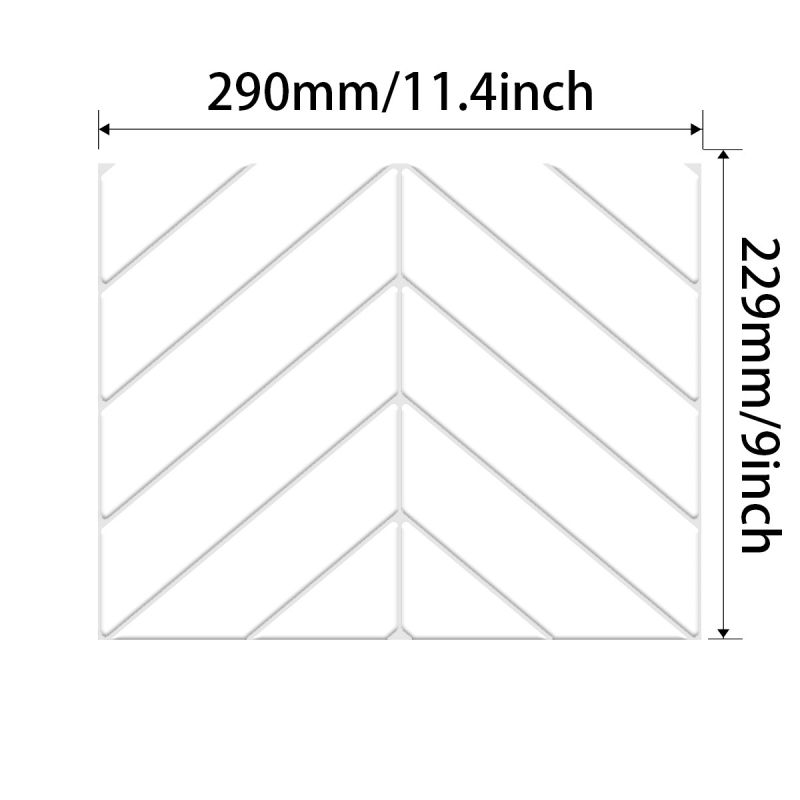 Autocolant decorativ autoadeziv pentru perete – imitatie plăci, vinil, impermeabil, rezistent la murdărie, design 3D, PU+PET, pentru bucătărie și baie