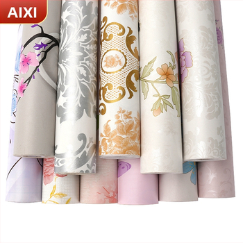 Lanfeng lipnios PVC tapetai, Europos stiliaus, atsparios drėgmei, gėlių raštas, 3 sluoksnių konstrukcija