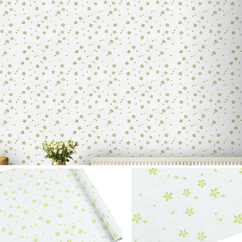 Lanfeng lipnios PVC tapetai, Europos stiliaus, atsparios drėgmei, gėlių raštas, 3 sluoksnių konstrukcija