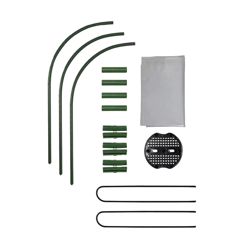 Műanyag bevonatú acélcsőhöz illeszkedő íves csatlakozó – alkalmas erkélykertekhez és otthoni kertészkedéshez