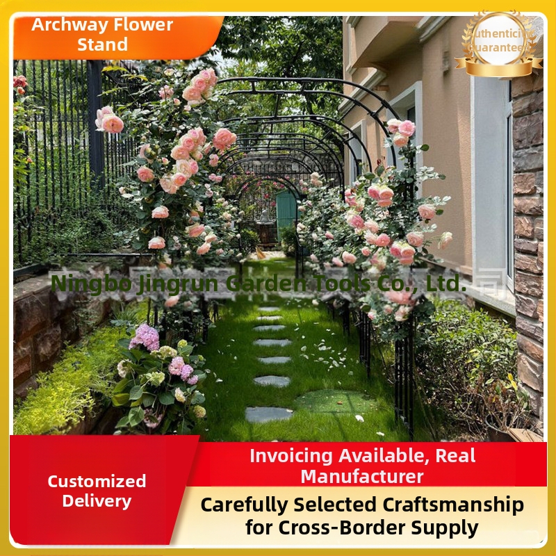 Plastikinė kopimo arkos rėmas rožėms ir vynuogėms, modulinis, pastoralinis stilius, grindų stovinti sodo dekoracija