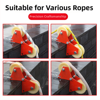 Ръчна ролкова лебедка за работа на височина с двойна въжена навивка, защитно колело и въжена система за ъгъл на стена – Runfa Power Technology