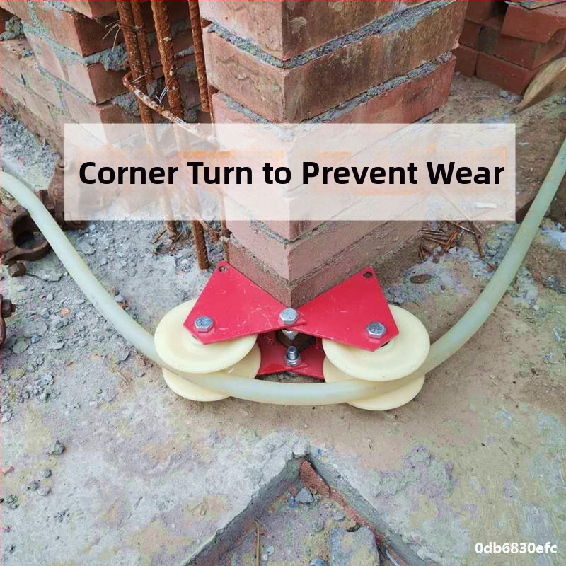 Ръчна ролкова лебедка за работа на височина с двойна въжена навивка, защитно колело и въжена система за ъгъл на стена – Runfa Power Technology