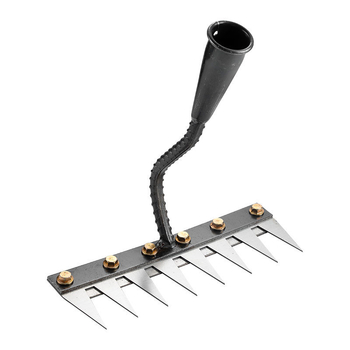 Sodo grėblių ir kultivatoriaus rinkinys – mangano plienas, penkių dantų dizainas, daugiakomponentis įrankis, žemės atpalaidavimas ir piktžolių ravėjimas