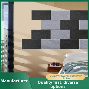 Τρισδιάστατα πάνελ τοίχου από πολυεστερική ίνα φέτ για ακουστική μόνωση — γεωμετρικό σχέδιο, πάνω από 5 τεμάχια, διακοσμητικά αυτοκόλλητα τοίχου, μοντέρνος μινιμαλισμός