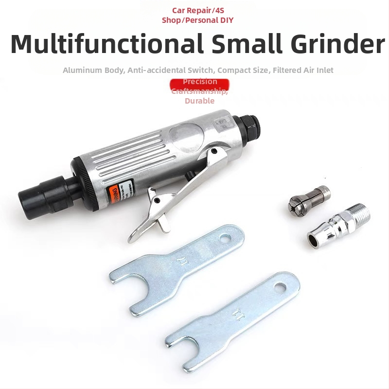 Пневматична машина за гравиране и шлайфане със ъглов накрайник, компактна въздушна шлайфмашина за полиране