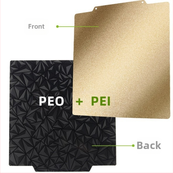 3D печат магнитна двустранна пружинна стоманена плоча с PEI повърхност и PEI/PEO филм