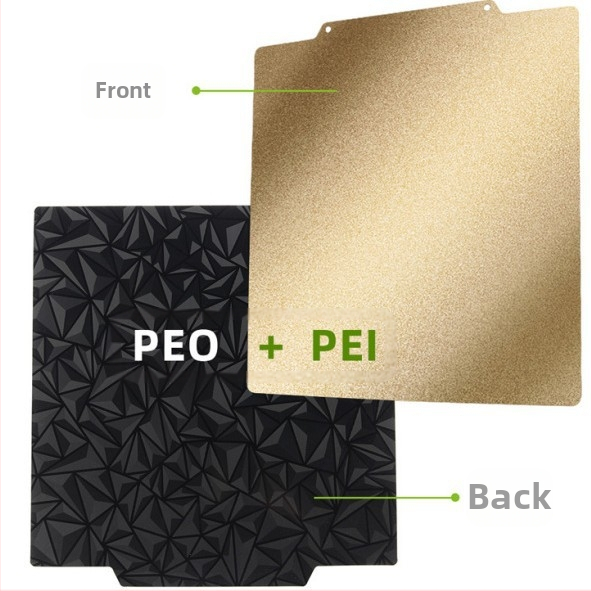 3D печат магнитна двустранна пружинна стоманена плоча с PEI повърхност и PEI/PEO филм