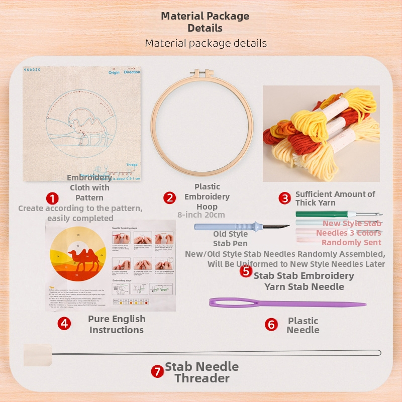 Sada krížových stehov pre krajinku – moderný minimalistický štýl, výšivka v štýle olejomalby