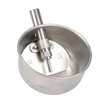 Удебелена кръгла питейна купа от неръждаема стомана за прасета и свине майки