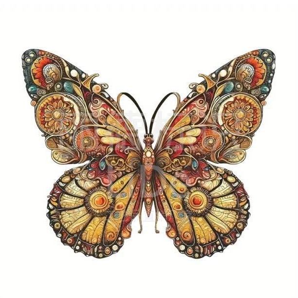 Kovított vasból készült falidísz – színes pillangó, kolibri és szitakötő alakok; beltéri és kültéri használatra, márka Lide, modern minimalista stílus