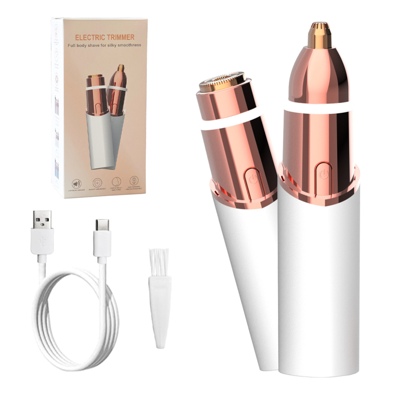 Moterų elektrinis depiliacijos skustuvas – USB įkrovimas, 3D plaukiojančio dvigubo žiedo galvutė, modelis SF-1106, nuimama ir plaunama galvutė, visam kūnui