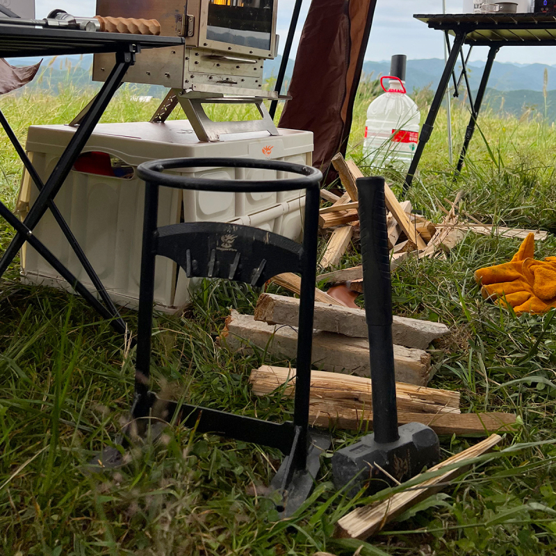 Malkų skaldiklis kemperiams iš aukšto anglies plieno, tvirtas ir patvarus, prekės ženklas The Fire of Bigger, saugumas ir efektyvumas