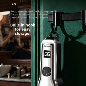 Електрическа подстригваща машинка за коса с вградена батерия 300–500 mAh, режим на зареждане, глава от неръждаема стомана (сваляща се и измиваема), шум 46–70 dB