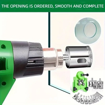 Позиционер за дупки при плочки и стъкло с вакуумен държач — прецизен инструмент за пробиване