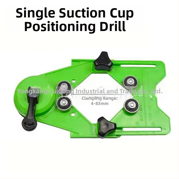 Позиционер за дупки при плочки и стъкло с вакуумен държач — прецизен инструмент за пробиване