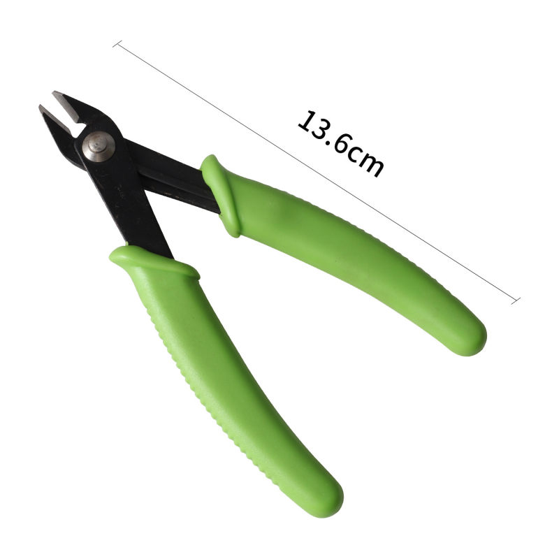 Nylon laposorrú fogó DIY ékszerkészítéshez, ferde orrú kivitel