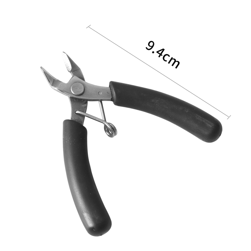 Nylon laposorrú fogó DIY ékszerkészítéshez, ferde orrú kivitel