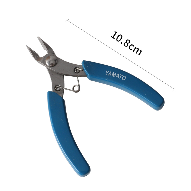 Nylon laposorrú fogó DIY ékszerkészítéshez, ferde orrú kivitel