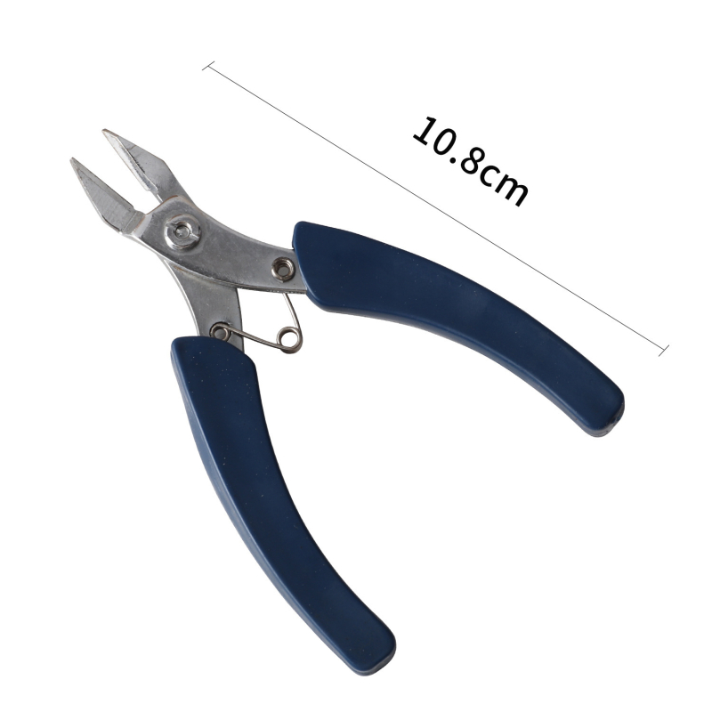 Nylon laposorrú fogó DIY ékszerkészítéshez, ferde orrú kivitel