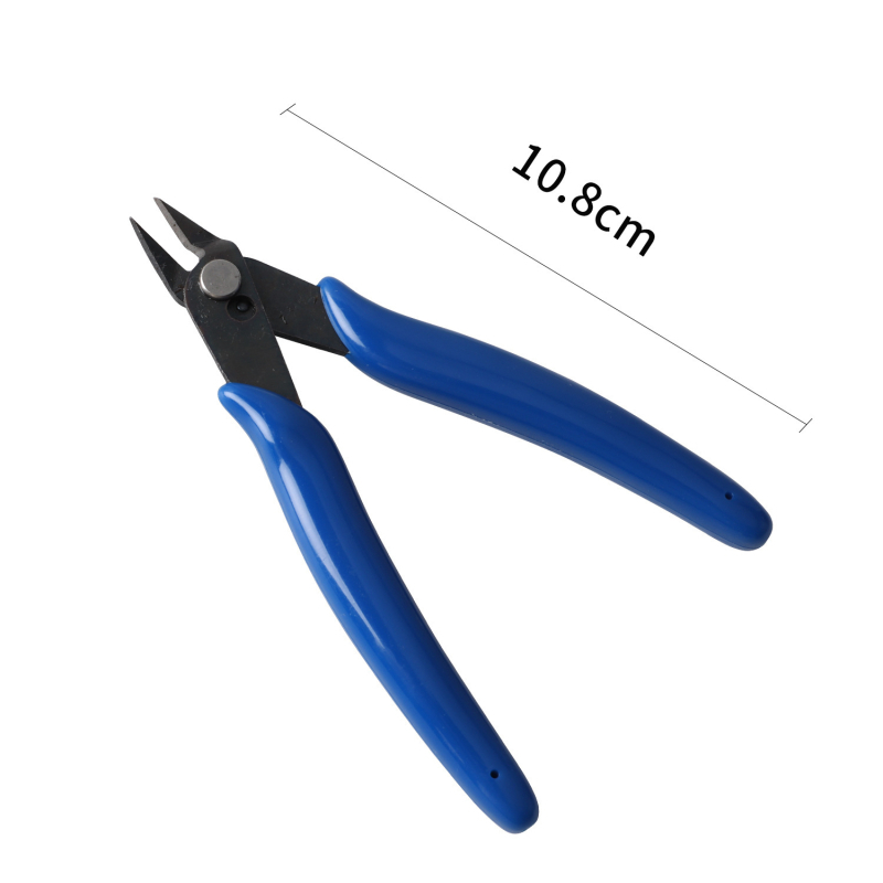 Nylon laposorrú fogó DIY ékszerkészítéshez, ferde orrú kivitel