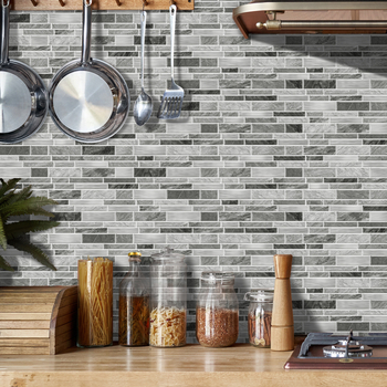 Αδιάβροχο αυτοκόλλητο τοίχου PVC, σετ 5+ τεμαχίων, μοντέρνο μινιμαλιστικό στυλ, κατάλληλο για σαλόνι και κουζίνα