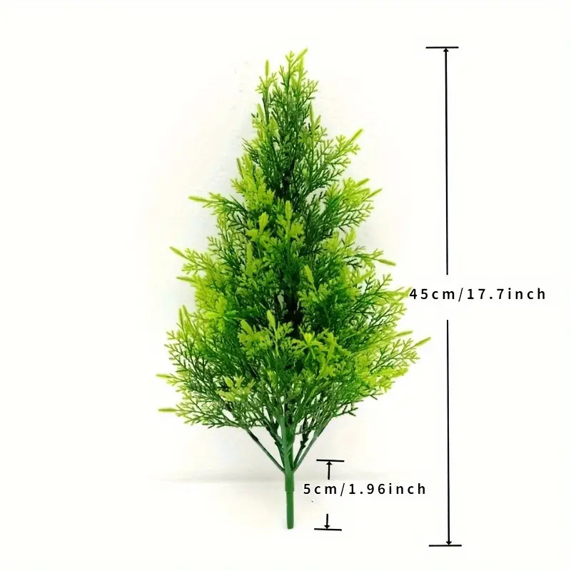 Plastikinė mažoji Kalėdinė eglutė, gaminta liejimo būdu – stalinis dekoras vestuvėms, lauko naudojimui ir fotografijos rekvizitams