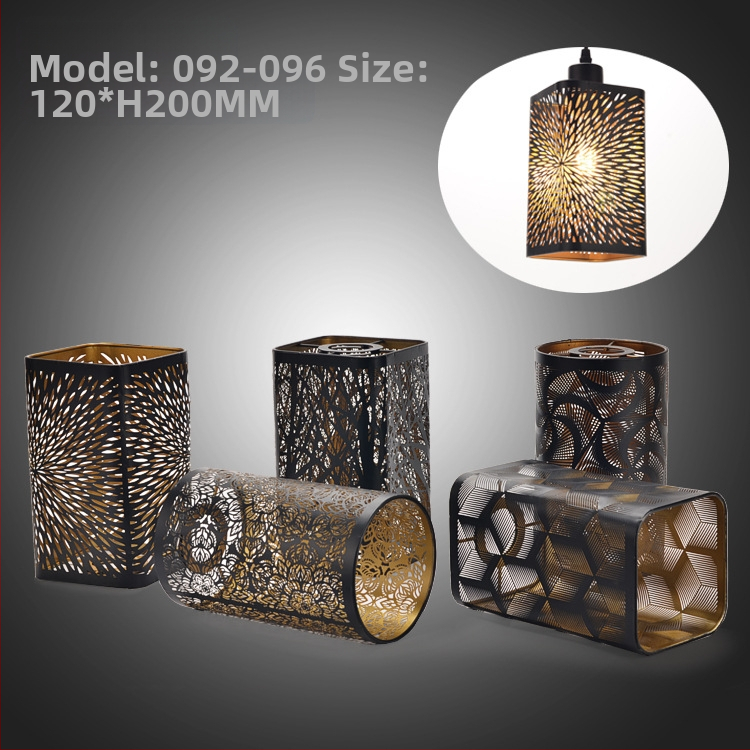 Αλουμινένιο κάλυμμα λαμπτήρα με λέιζερ χάραξη, μεταλλική επιφάνεια; επιλογές μορφών: ευθύς, τετράγωνος ή κυκλικός