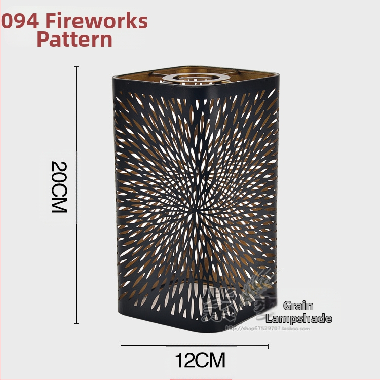 Αλουμινένιο κάλυμμα λαμπτήρα με λέιζερ χάραξη, μεταλλική επιφάνεια; επιλογές μορφών: ευθύς, τετράγωνος ή κυκλικός