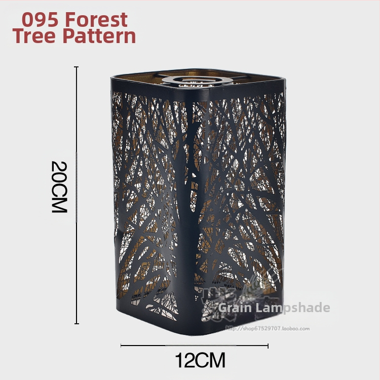 Αλουμινένιο κάλυμμα λαμπτήρα με λέιζερ χάραξη, μεταλλική επιφάνεια; επιλογές μορφών: ευθύς, τετράγωνος ή κυκλικός