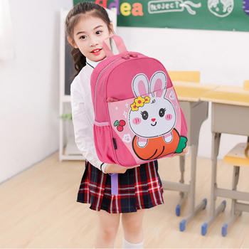 Unisex vaikų darželio kuprinė iš Oxford audinio, kvėpuojanti, atspari vandeniui ir itin lengva, mielas gyvūnų raštas