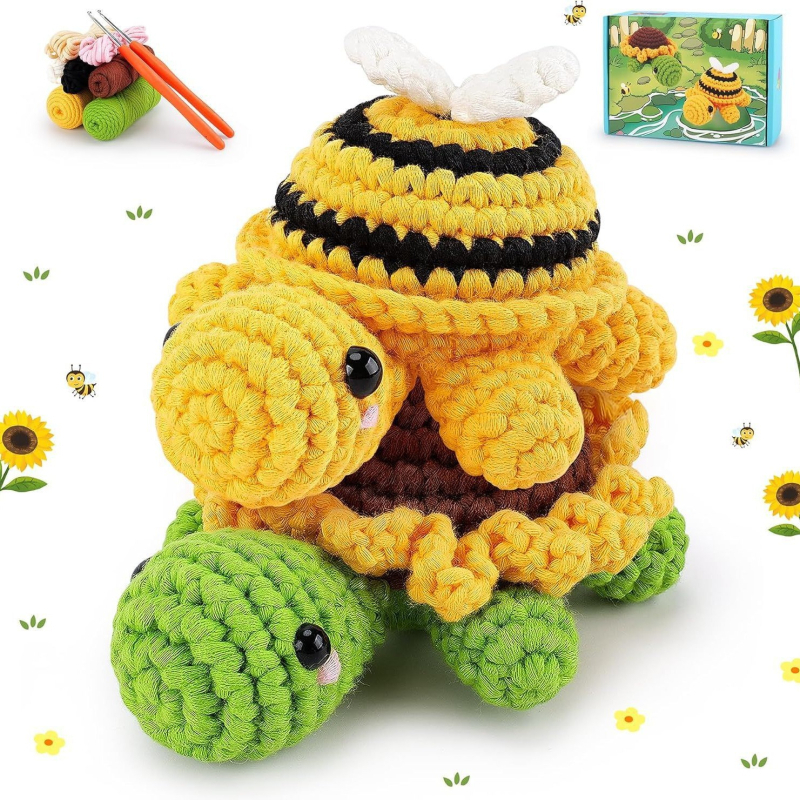 Kézzel készített állatbábokhoz készült horgolókészlet; akril fonalak sokfélesége; sodrási folyamat: fél-worsted; fonal formája: roving; testreszabható csomagolás; szükséges a horgolótű