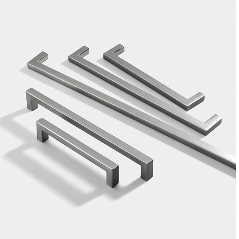 Aliuminio lydinio rankena spintai ir stalčiams, šiuolaikinis minimalistinis stilius, modelis 807, oksidavimo paviršius