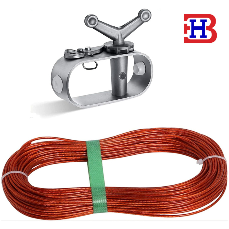 Maihong ръчен стягач за кабел за покриване на басейни — стоманено въже