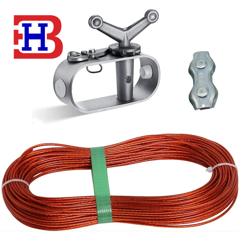 Maihong ръчен стягач за кабел за покриване на басейни — стоманено въже