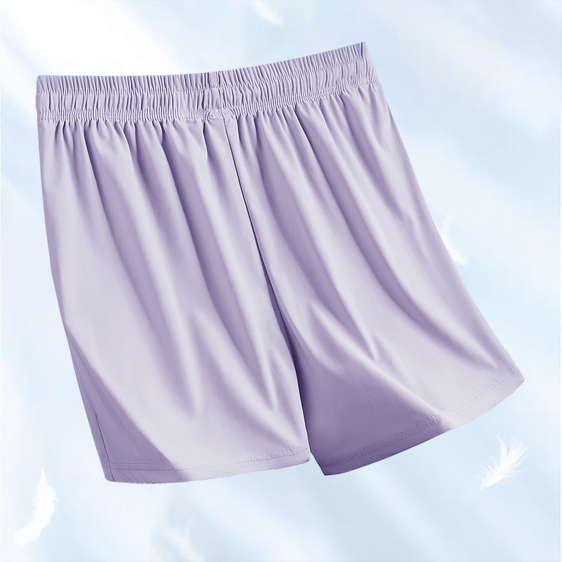 Ice Silk къси панталони за лято, дишащи и бързосъхнещи, унисекс, средна талия, свободна кройка, 80% найлон