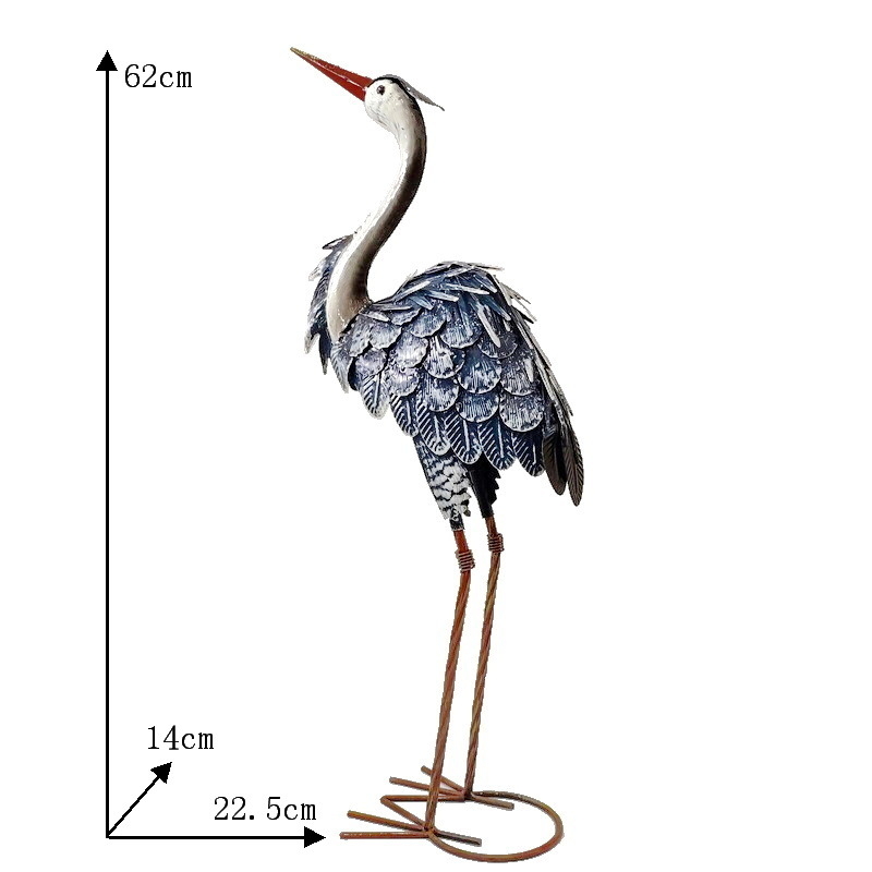 Kerti vasból készült állat díszek — modern minimalistikus stílus, öntési és félig kézi-félig gépi gyártás, kültéri speciális festék, magas hőmérsékletű kiégetés