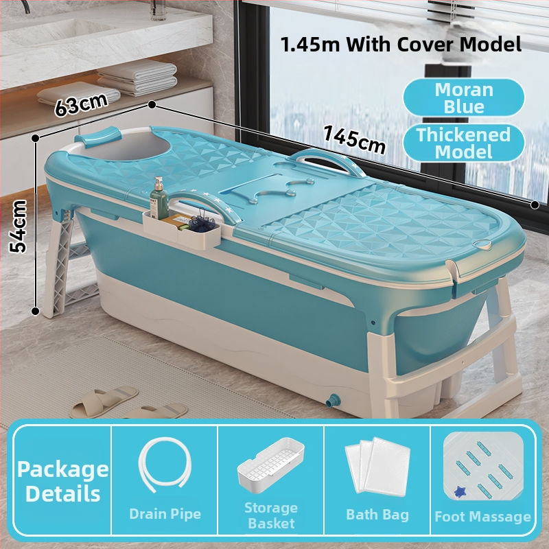 Sulankstoma vonia suaugusiems, be įrengimo, plastikinė, kairysis šono skydelis, grindų statomas čiaupas