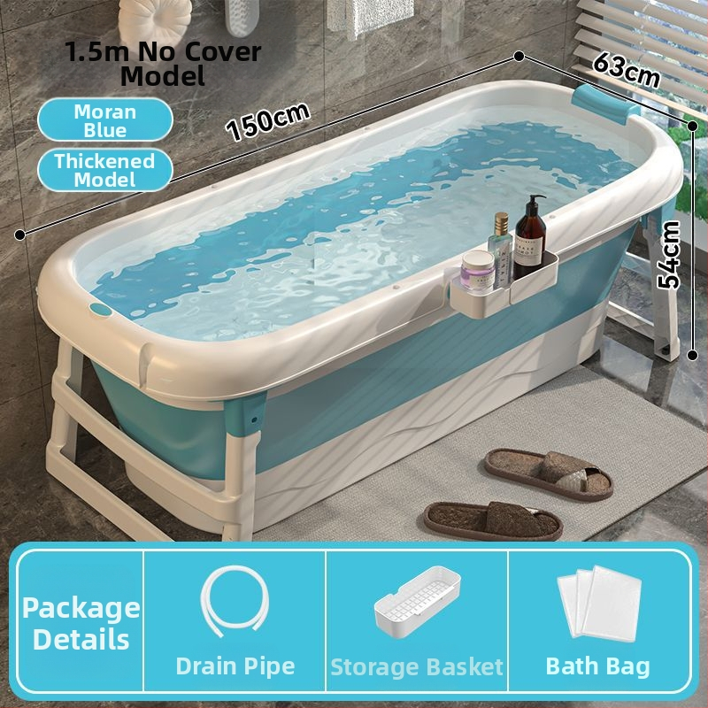 Sulankstoma vonia suaugusiems, be įrengimo, plastikinė, kairysis šono skydelis, grindų statomas čiaupas