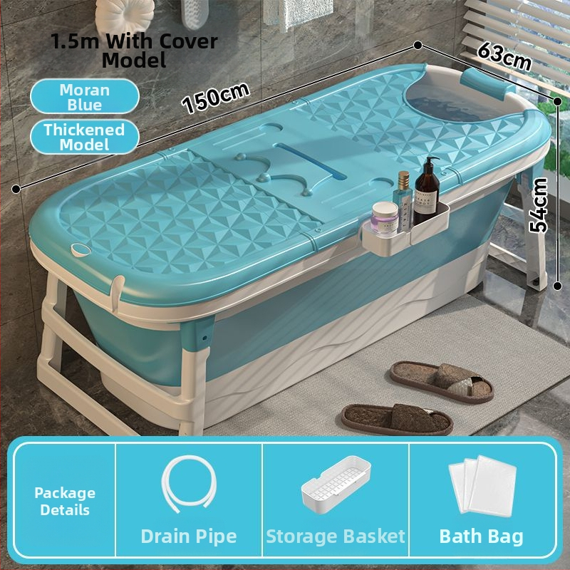 Sulankstoma vonia suaugusiems, be įrengimo, plastikinė, kairysis šono skydelis, grindų statomas čiaupas