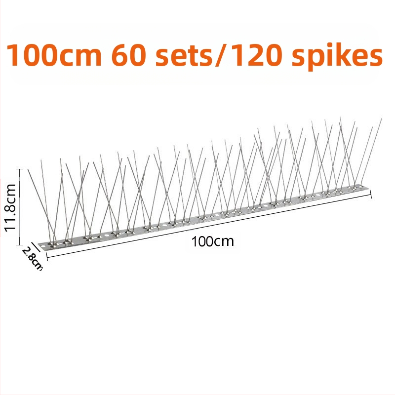 Шипове за птици, 304 неръждаема стомана, модел N01, защита на градини и разсадници от птици и котки