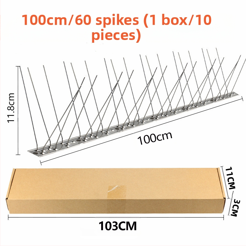 Шипове за птици, 304 неръждаема стомана, модел N01, защита на градини и разсадници от птици и котки