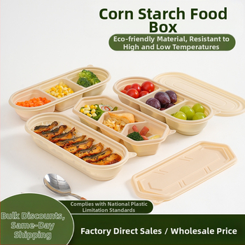 Egyszer használatos ebédes doboz japán stílusban egy személyre szóló, több rekeszes, különböző kapacitásokkal, 2 mm vastagságú, biológiailag lebomló anyagból, testreszabható