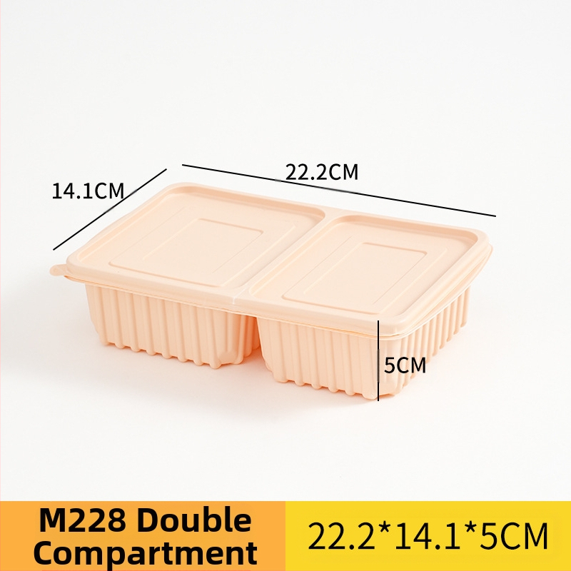 Egyszer használatos ebédes doboz japán stílusban egy személyre szóló, több rekeszes, különböző kapacitásokkal, 2 mm vastagságú, biológiailag lebomló anyagból, testreszabható