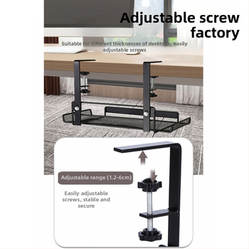 Zem galda kabelu pārvaldības organizators datu kabeliem – uzstādīšana bez urbšanas, Silk Yi Power Factory