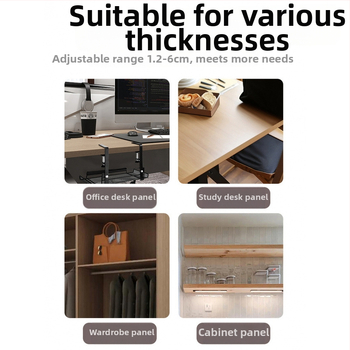 Zem galda kabelu pārvaldības organizators datu kabeliem – uzstādīšana bez urbšanas, Silk Yi Power Factory